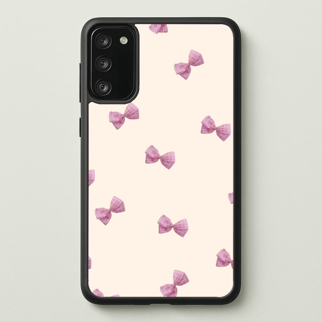 Pink Coquette Bows - Clean Girl Aesthetic Phone Case for Galaxy A41