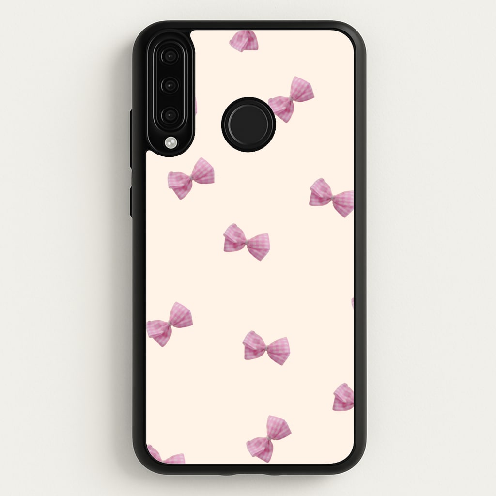 Pink Coquette Bows - Clean Girl Aesthetic Phone Case for Huawei P30 Lite