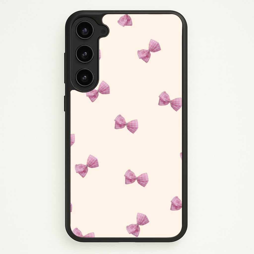 Pink Coquette Bows - Clean Girl Aesthetic Phone Case for Galaxy S23