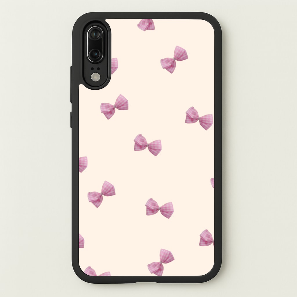 Pink Coquette Bows - Clean Girl Aesthetic Phone Case for Huawei P20