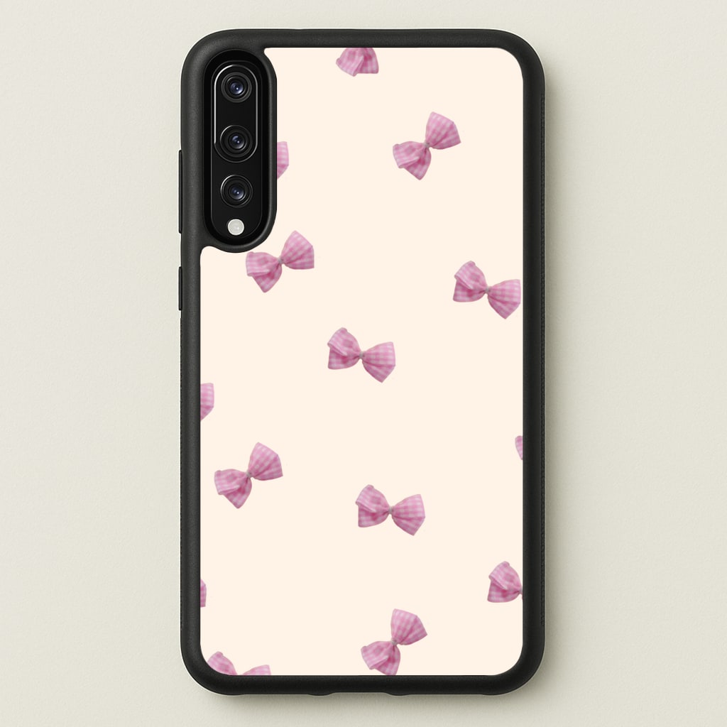 Pink Coquette Bows - Clean Girl Aesthetic Phone Case for Huawei P20 Pro