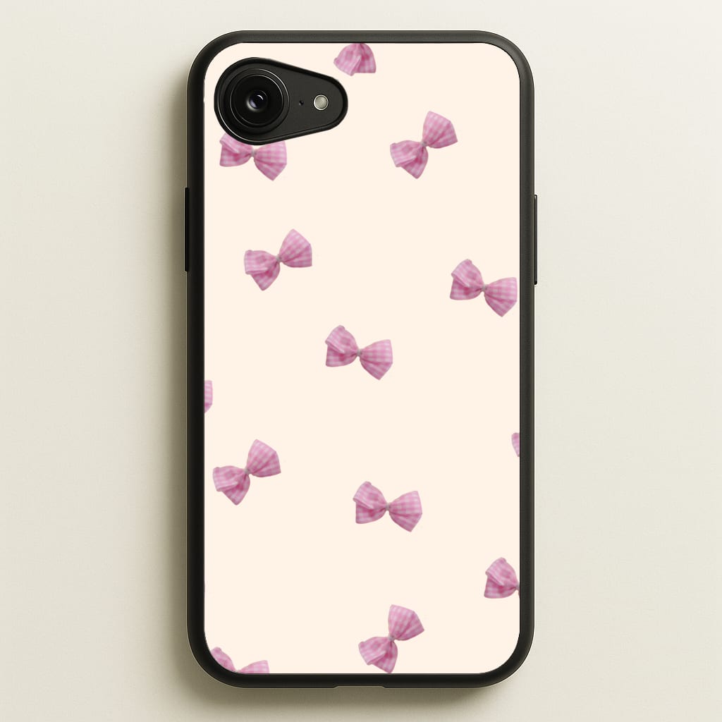 Pink Coquette Bows - Clean Girl Aesthetic Phone Case for iPhone 16e