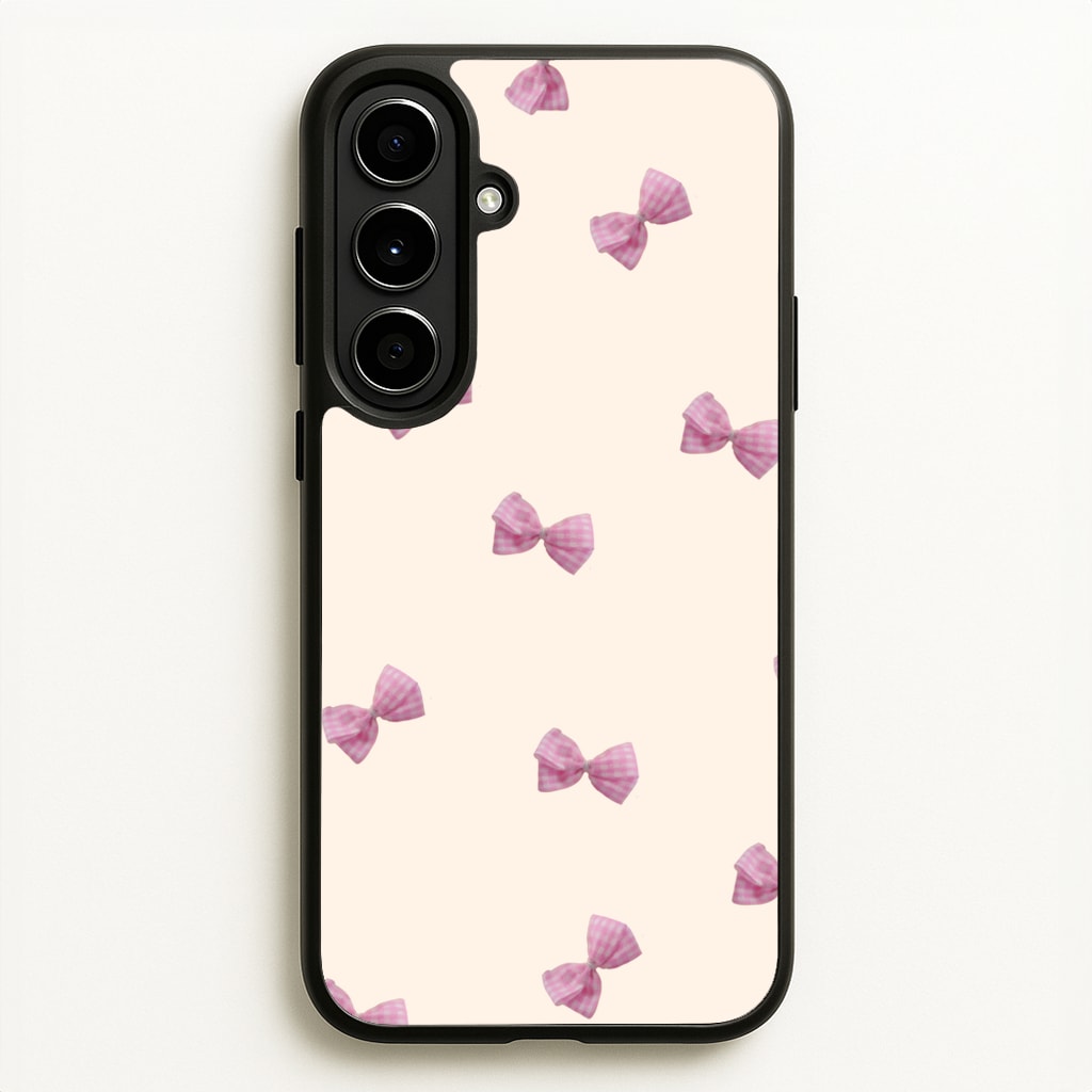 Pink Coquette Bows - Clean Girl Aesthetic Phone Case for Galaxy A56