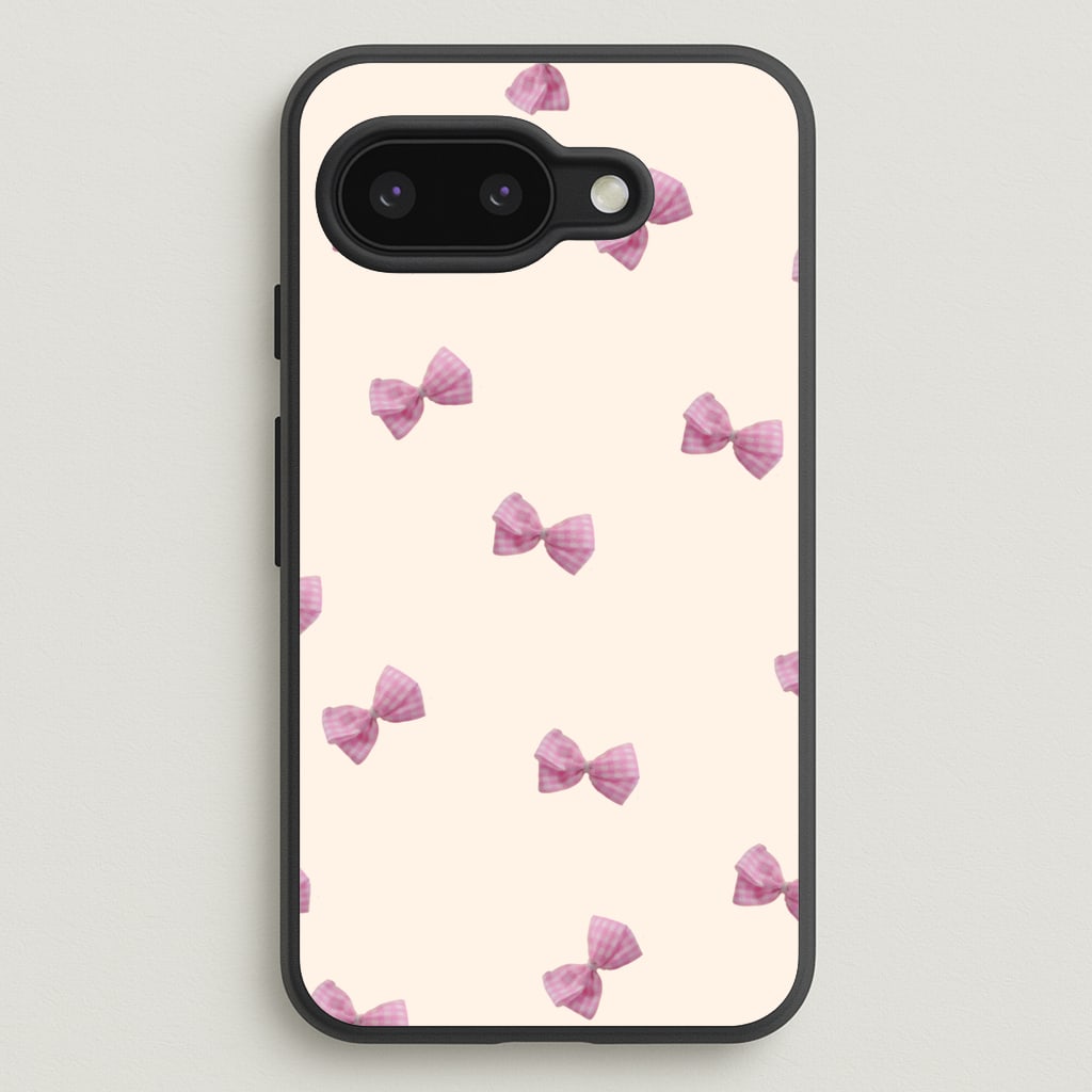 Pink Coquette Bows - Clean Girl Aesthetic Phone Case for Google Pixel 9a