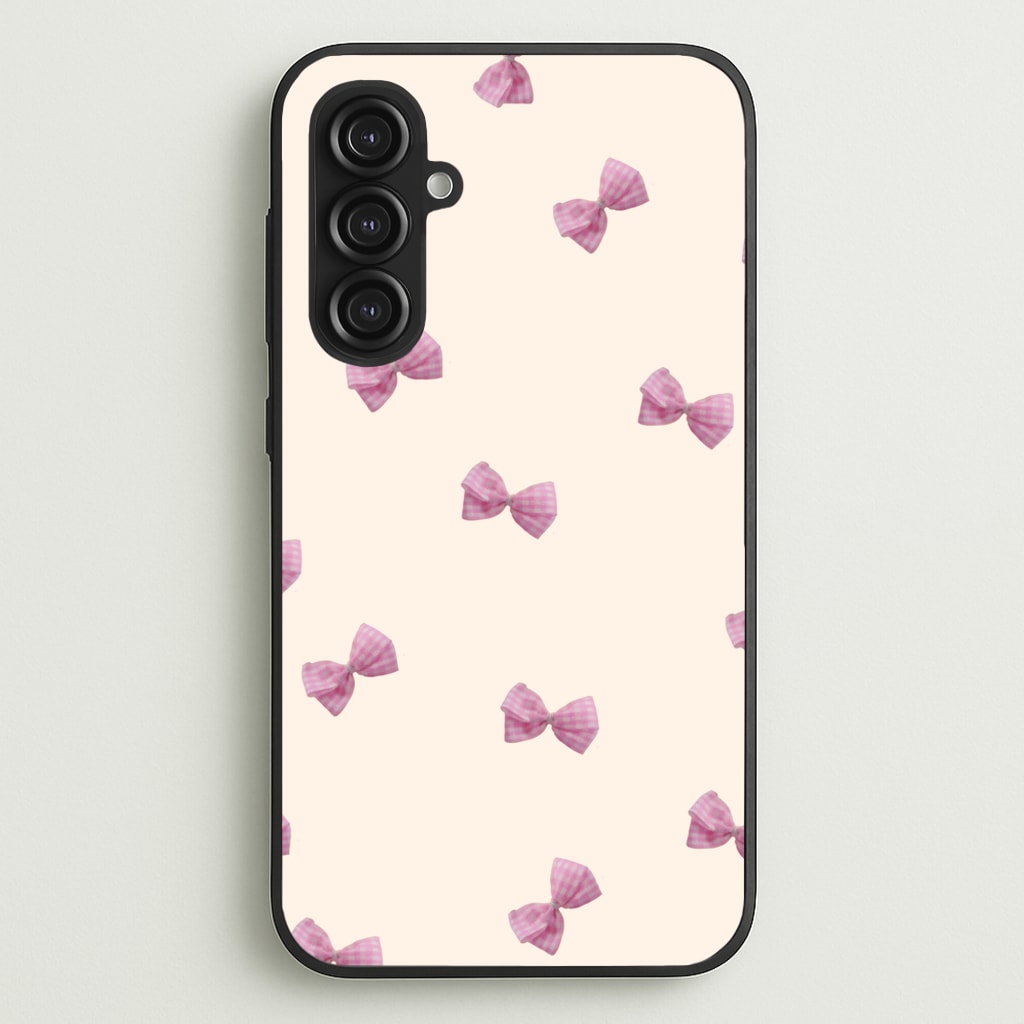 Pink Coquette Bows - Clean Girl Aesthetic Phone Case for Galaxy S23FE