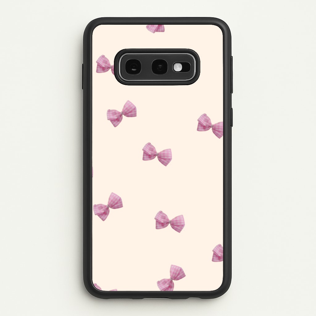 Pink Coquette Bows - Clean Girl Aesthetic Phone Case for Galaxy S10e