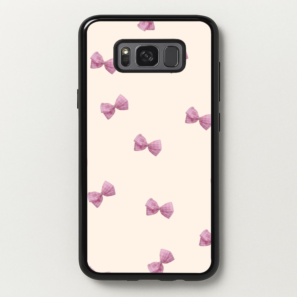 Pink Coquette Bows - Clean Girl Aesthetic Phone Case for Galaxy S8