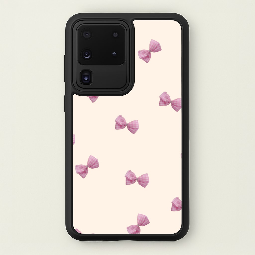 Pink Coquette Bows - Clean Girl Aesthetic Phone Case for Galaxy S20 Ultra