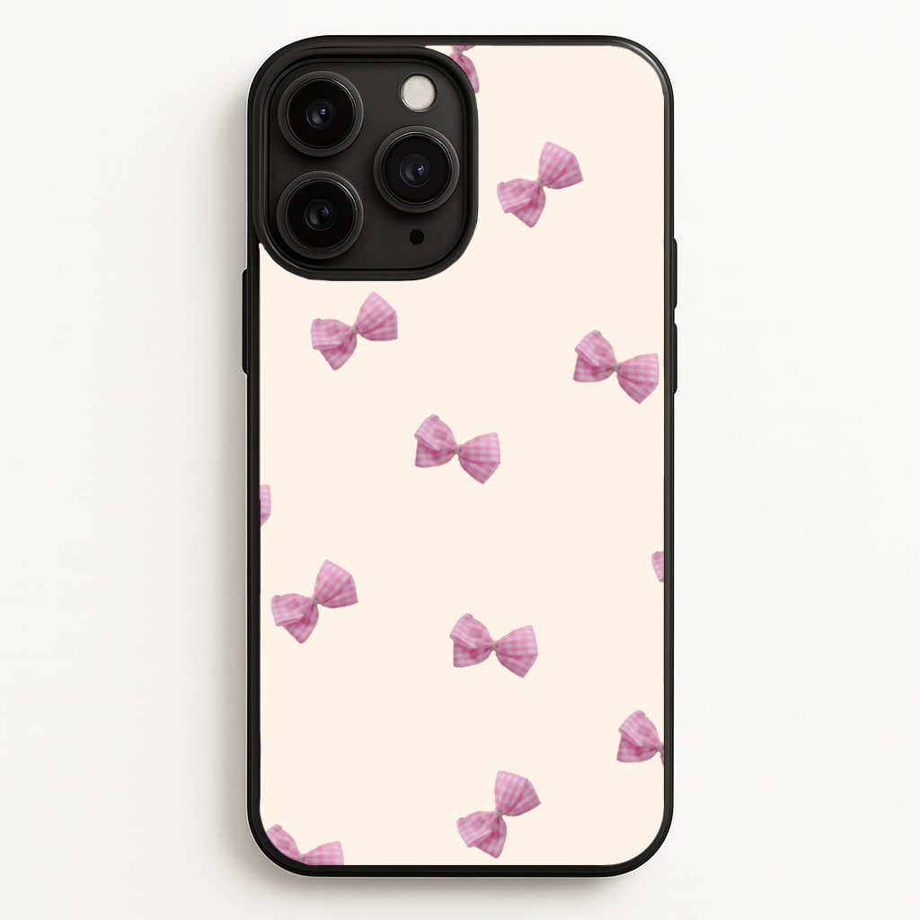 Pink Coquette Bows - Clean Girl Aesthetic Phone Case for iPhone 11 Pro
