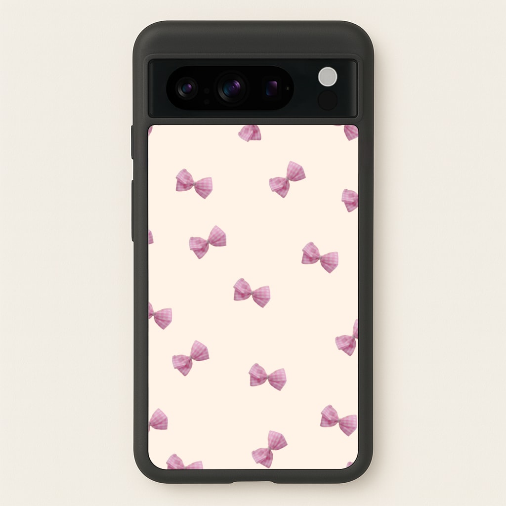 Pink Coquette Bows - Clean Girl Aesthetic Phone Case for Google Pixel 8 Pro