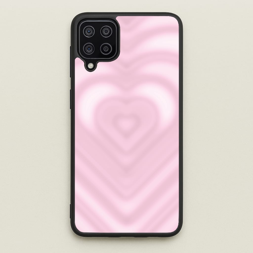 Drippy Love Heart Pink - Clean Girl Aesthetic Phone Case for Galaxy A12