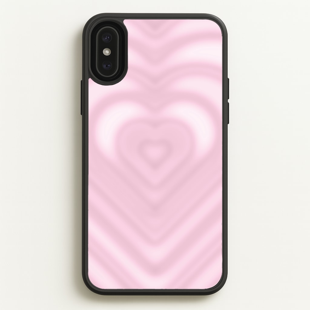Drippy Love Heart Pink - Clean Girl Aesthetic Phone Case for iPhone XS Max
