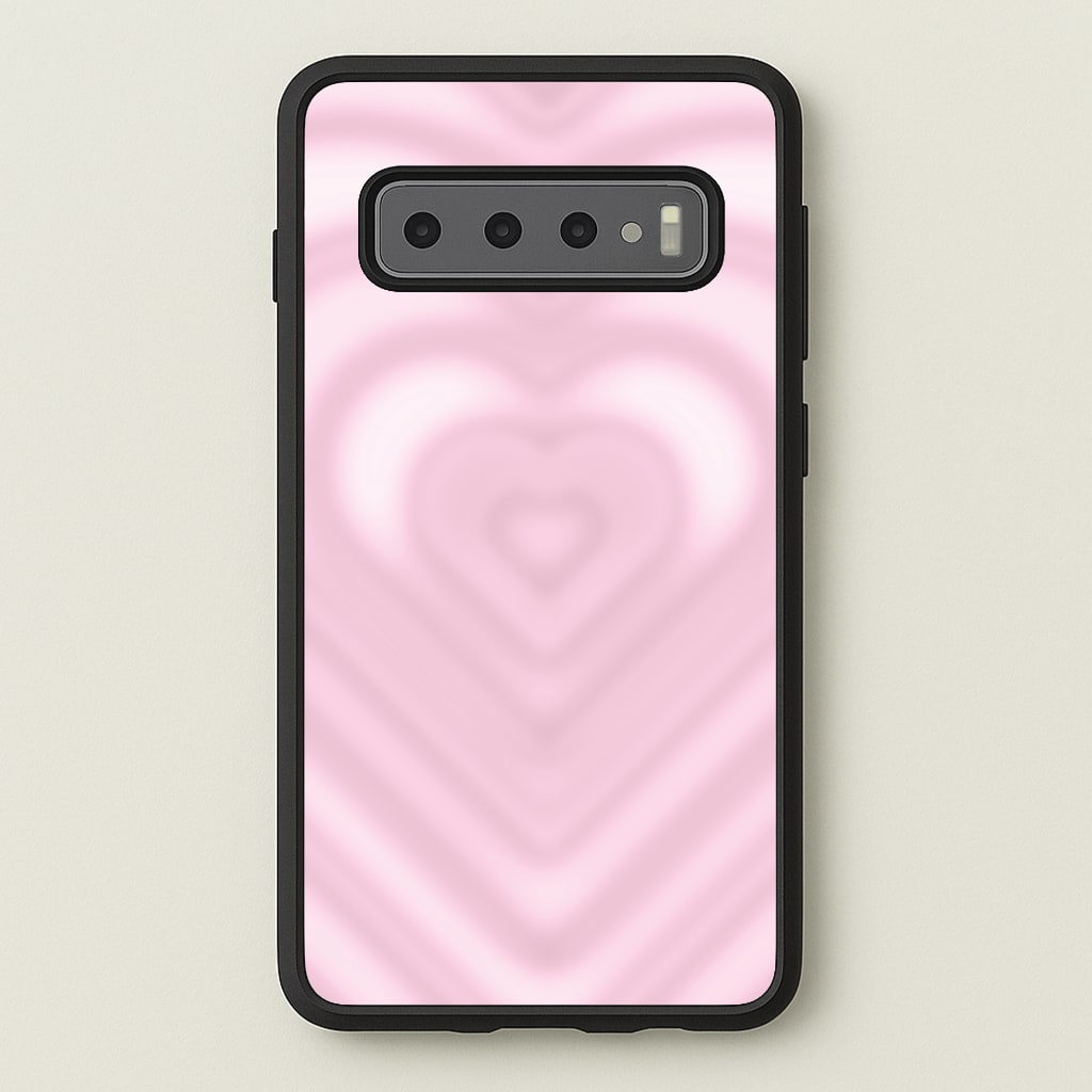 Drippy Love Heart Pink - Clean Girl Aesthetic Phone Case for Galaxy S10