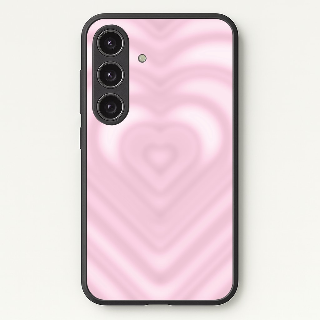 Drippy Love Heart Pink - Clean Girl Aesthetic Phone Case for Galaxy S25