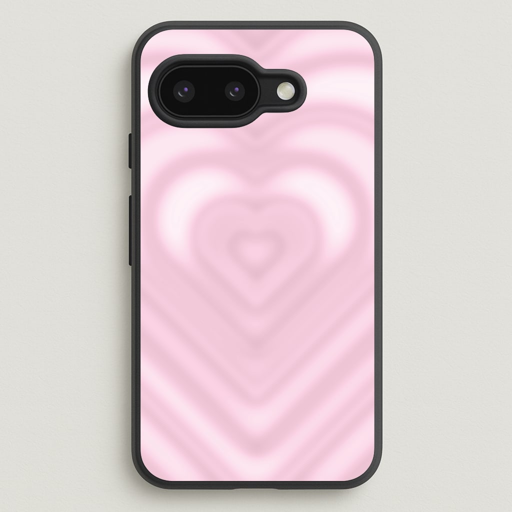 Drippy Love Heart Pink - Clean Girl Aesthetic Phone Case for Google Pixel 9a