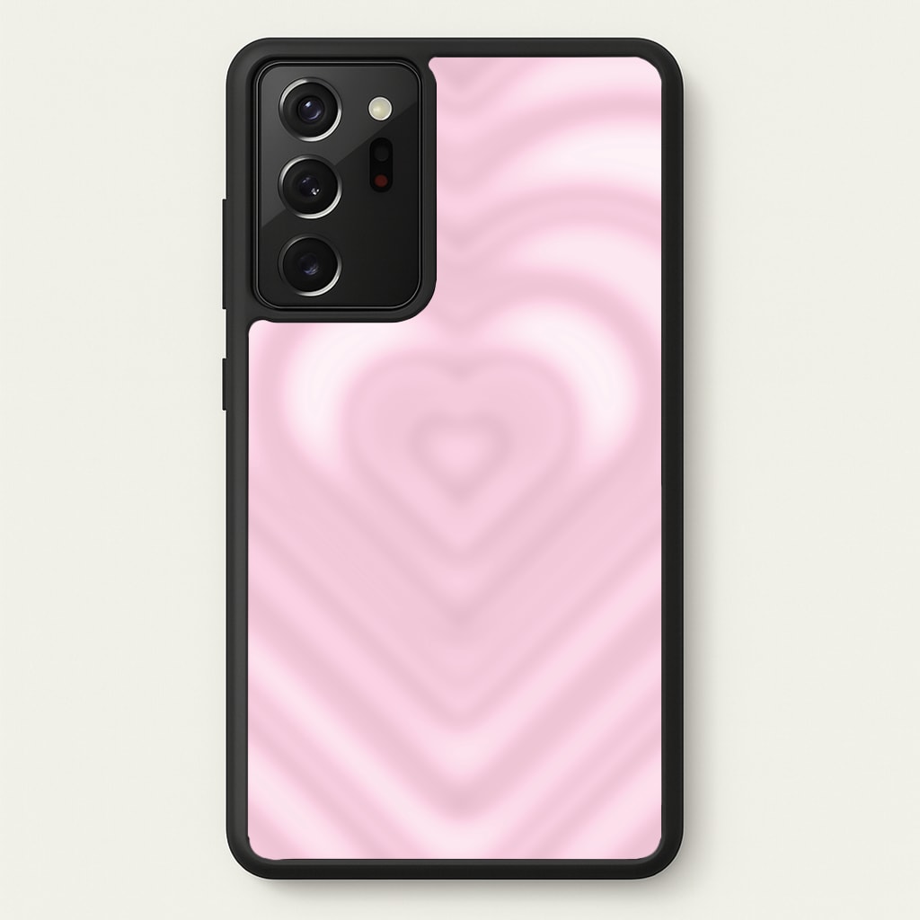 Drippy Love Heart Pink - Clean Girl Aesthetic Phone Case for Galaxy Note 20 Ultra