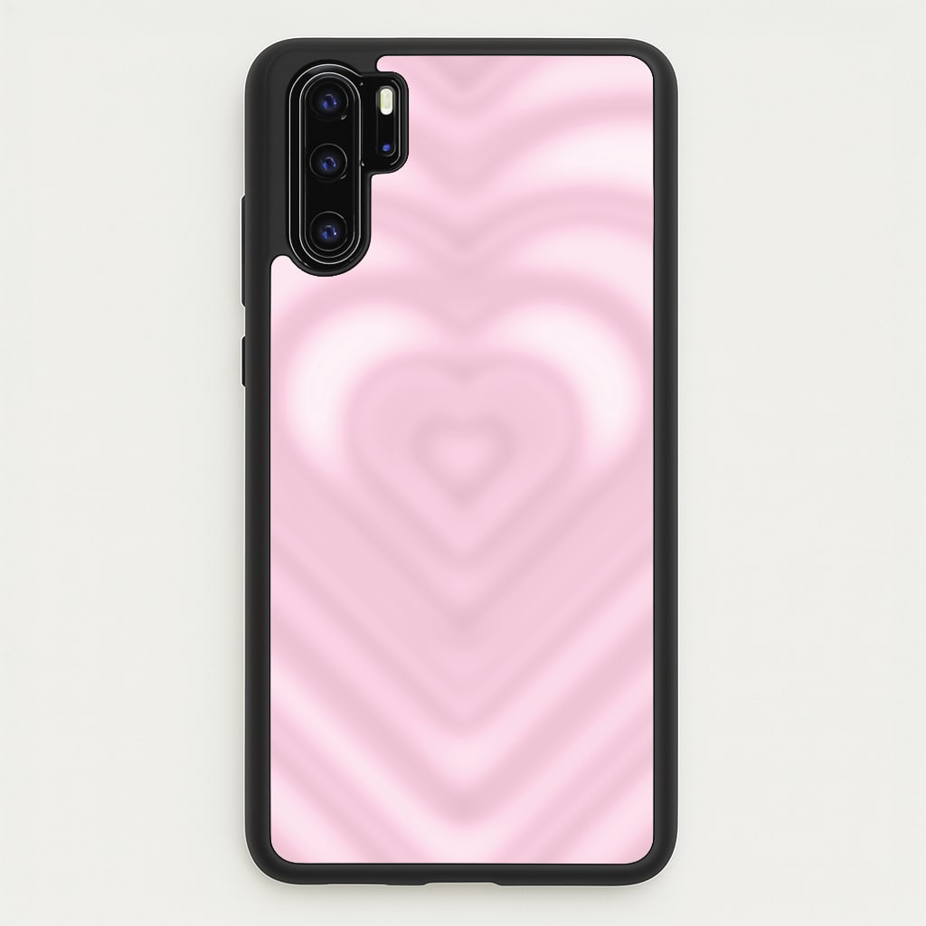 Drippy Love Heart Pink - Clean Girl Aesthetic Phone Case for Huawei P30 Pro