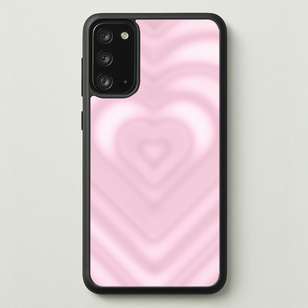 Drippy Love Heart Pink - Clean Girl Aesthetic Phone Case for Galaxy Note 20