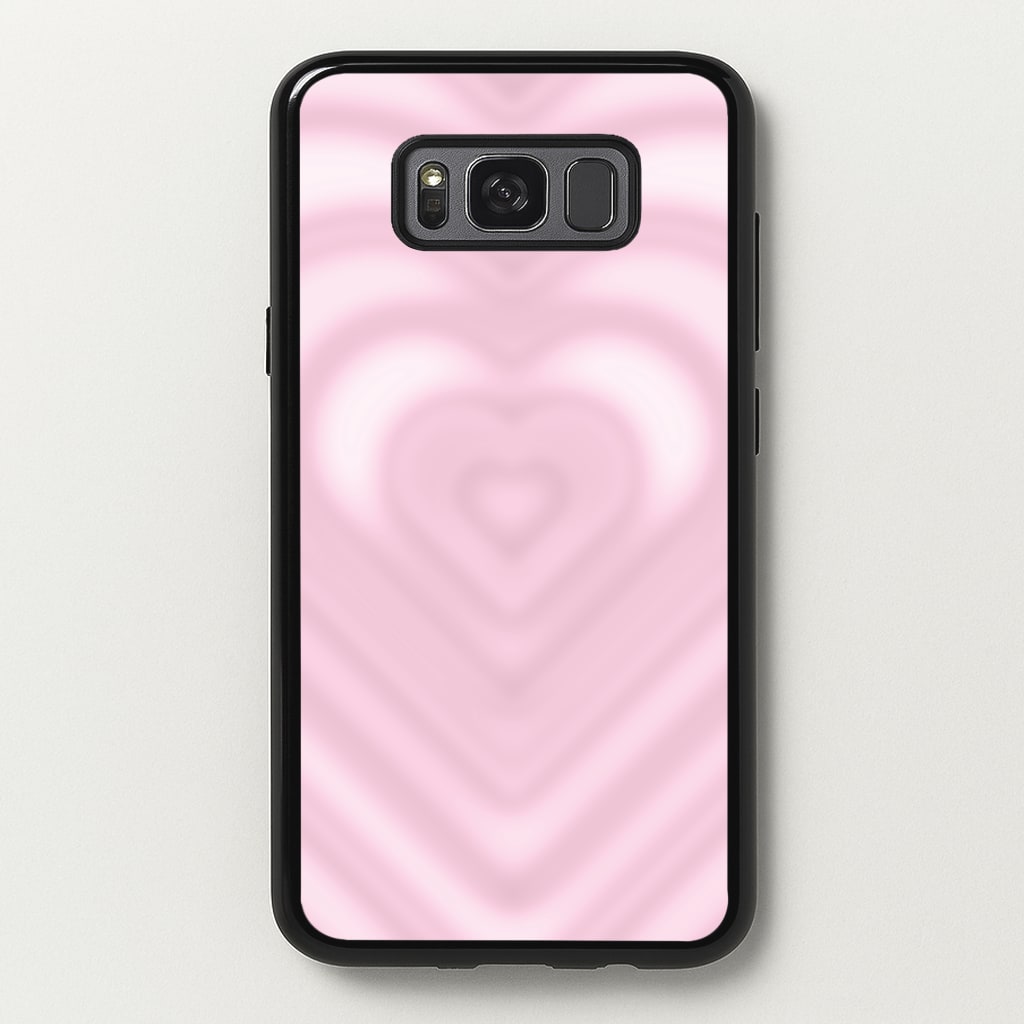 Drippy Love Heart Pink - Clean Girl Aesthetic Phone Case for Galaxy S8