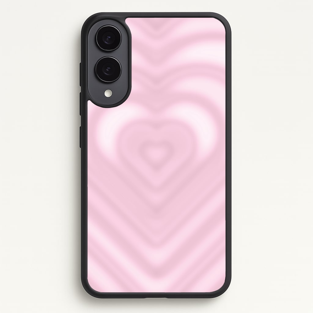 Drippy Love Heart Pink - Clean Girl Aesthetic Phone Case for Galaxy S25 Edge
