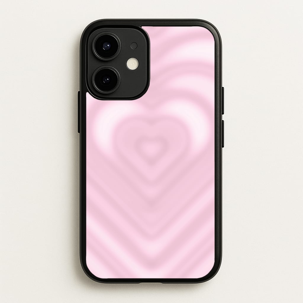 Drippy Love Heart Pink - Clean Girl Aesthetic Phone Case for iPhone 12 / 12 Pro