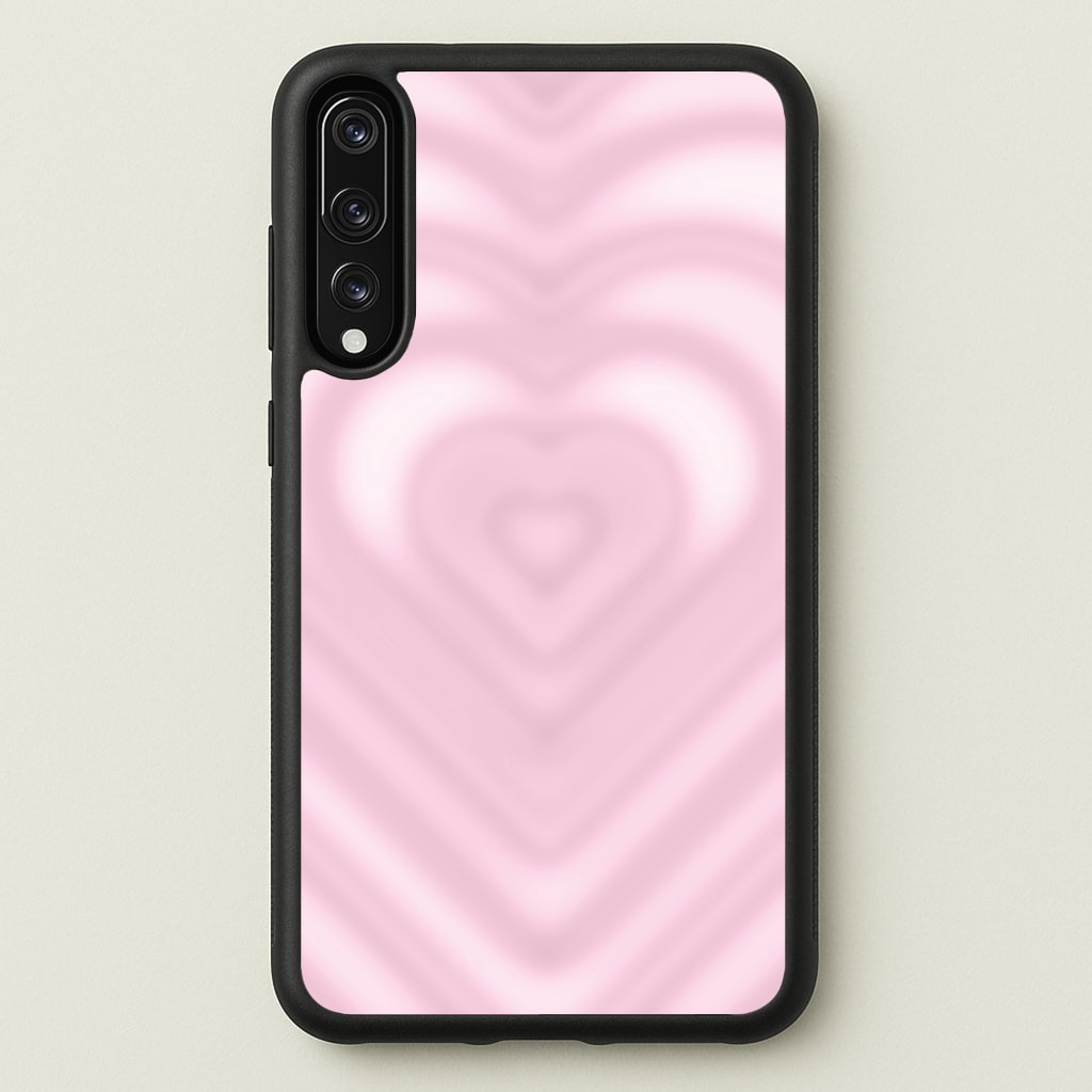 Drippy Love Heart Pink - Clean Girl Aesthetic Phone Case for Huawei P20 Pro