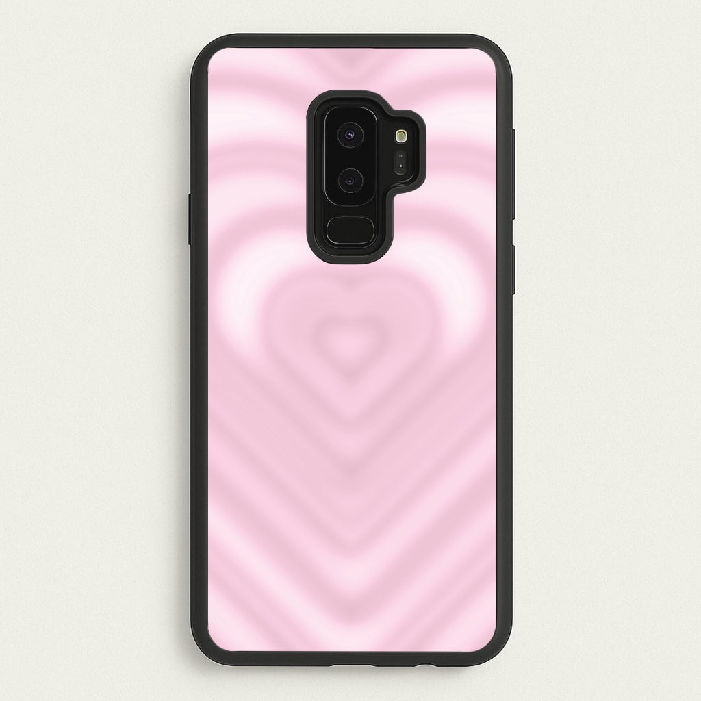 Drippy Love Heart Pink - Clean Girl Aesthetic Phone Case for Galaxy S9 Plus