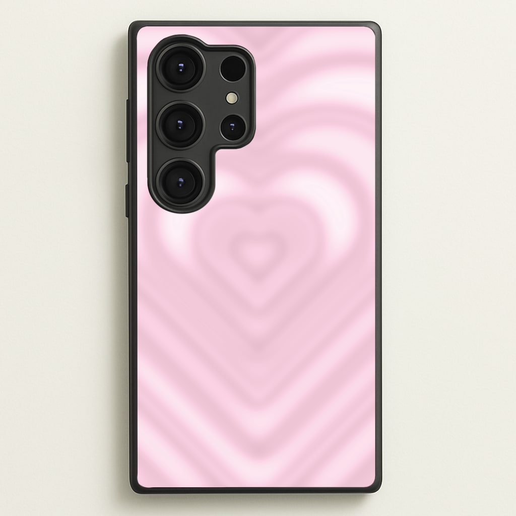 Drippy Love Heart Pink - Clean Girl Aesthetic Phone Case for Galaxy S25 Ultra