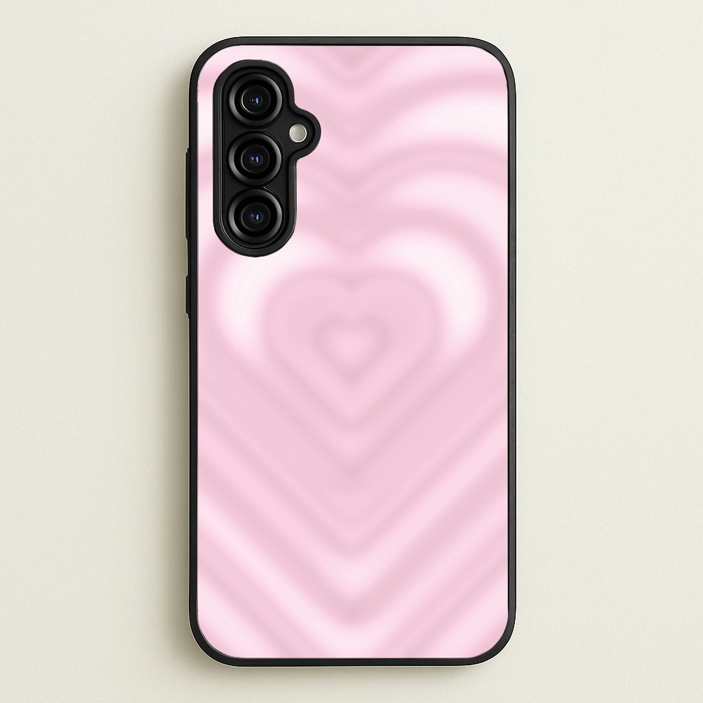 Drippy Love Heart Pink - Clean Girl Aesthetic Phone Case for Galaxy A54
