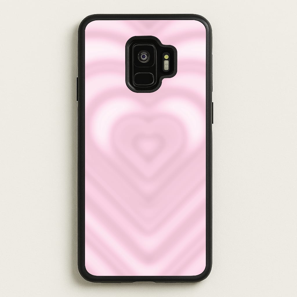 Drippy Love Heart Pink - Clean Girl Aesthetic Phone Case for Galaxy S9