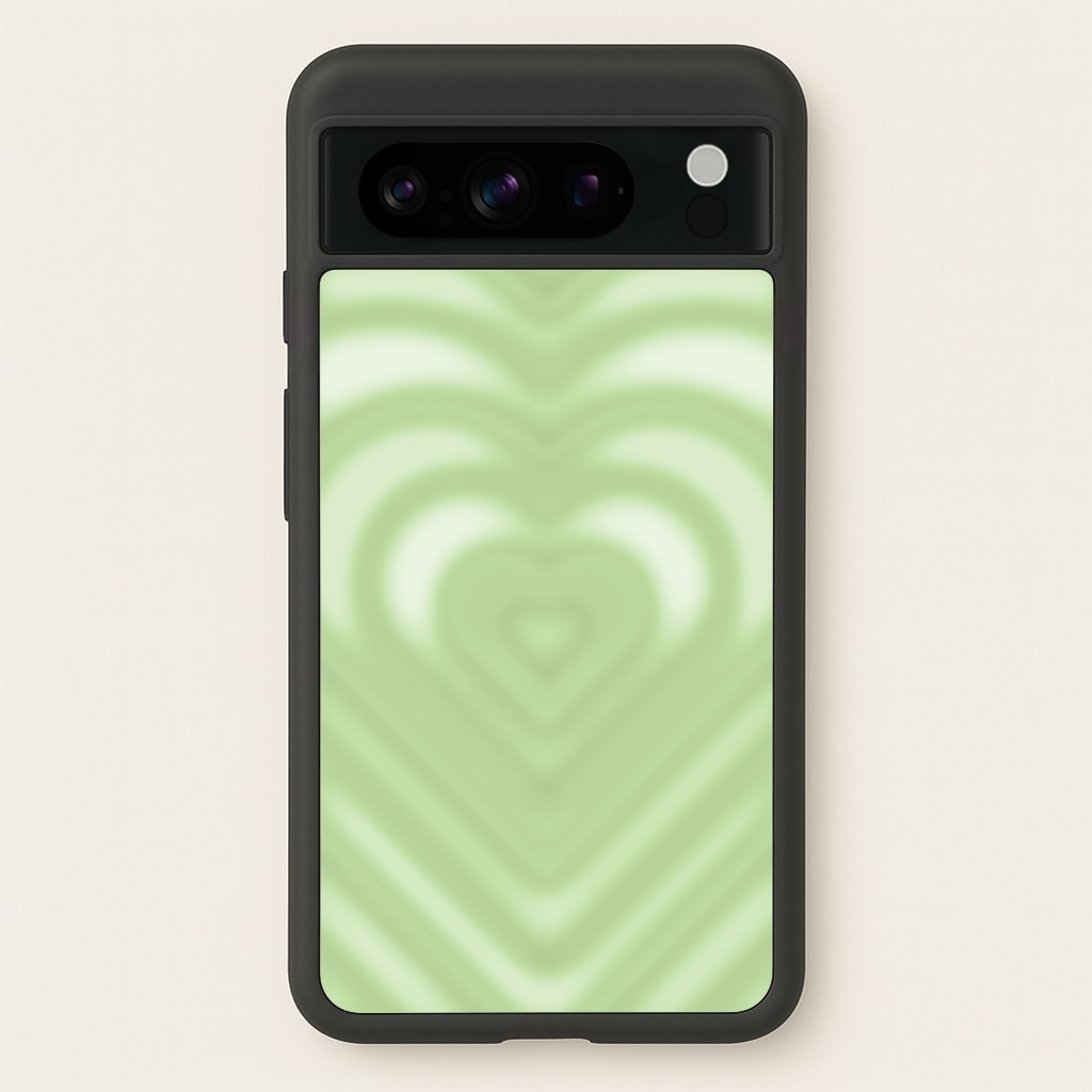 Drippy Love Heart Green - Clean Girl Aesthetic Phone Case for Google Pixel 8 Pro
