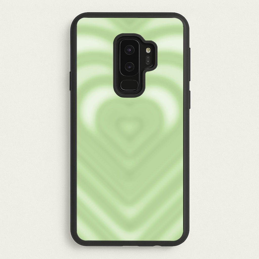 Drippy Love Heart Green - Clean Girl Aesthetic Phone Case for Galaxy S9 Plus