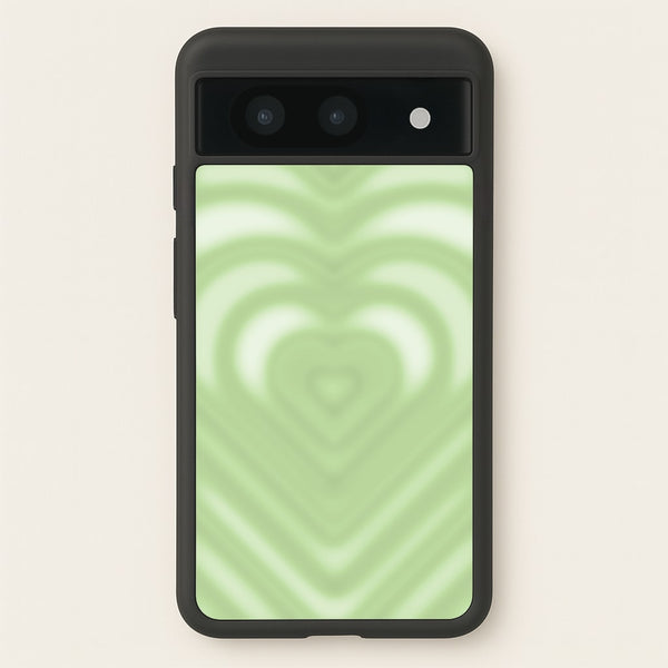 Drippy Love Heart Green - Clean Girl Aesthetic Phone Case for Google Pixel 8a