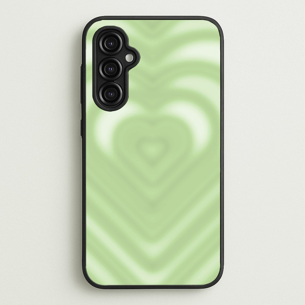 Drippy Love Heart Green - Clean Girl Aesthetic Phone Case for Galaxy A14