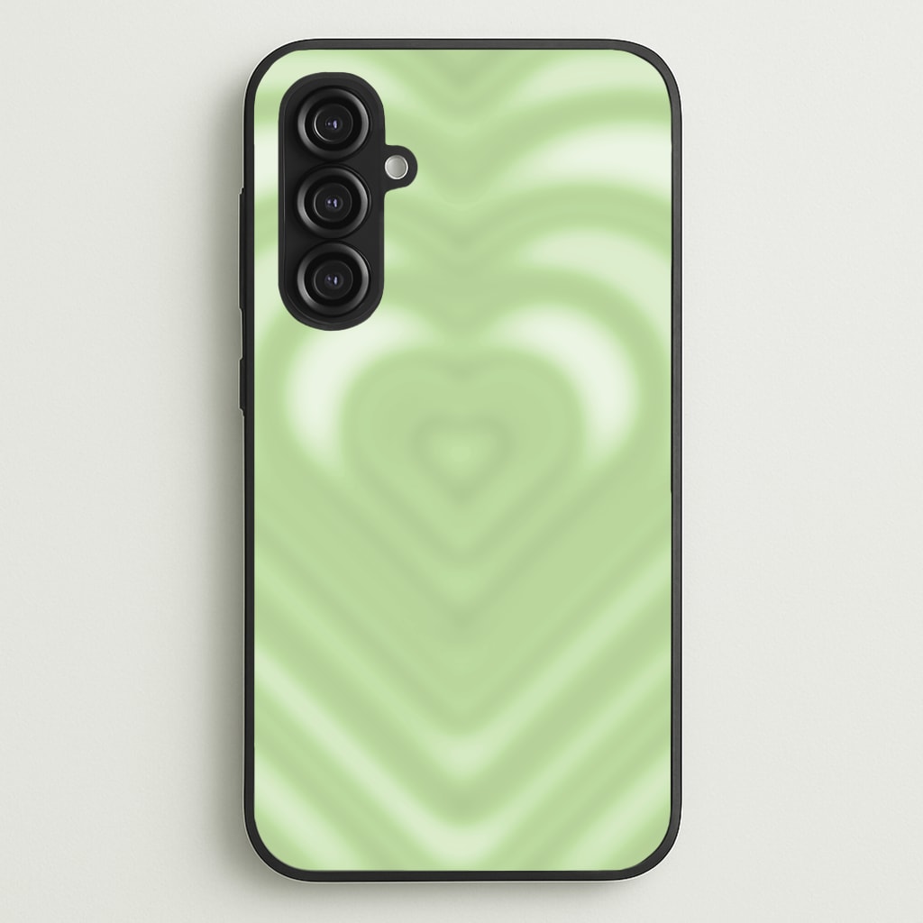 Drippy Love Heart Green - Clean Girl Aesthetic Phone Case for Galaxy S23FE