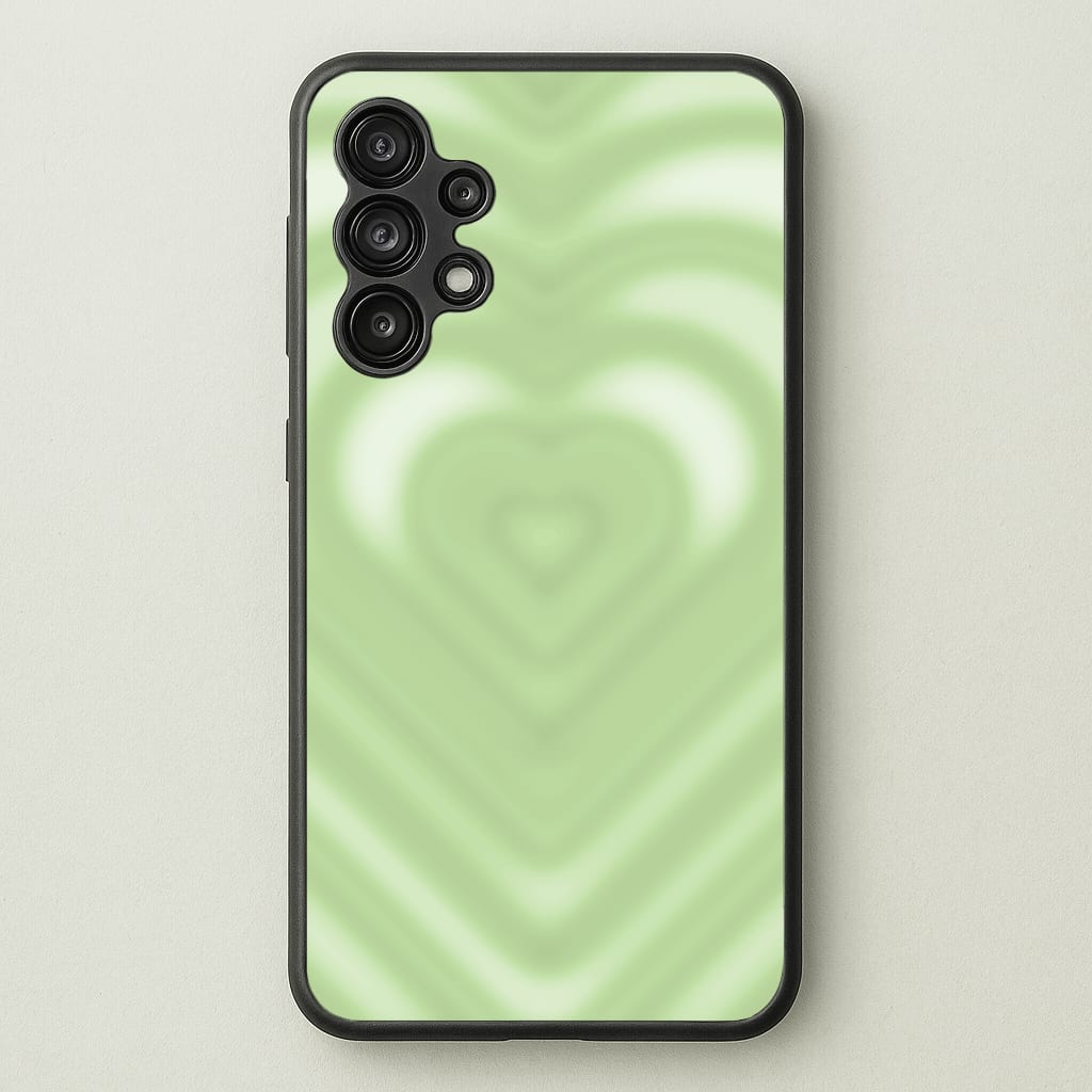 Drippy Love Heart Green - Clean Girl Aesthetic Phone Case for Galaxy A13