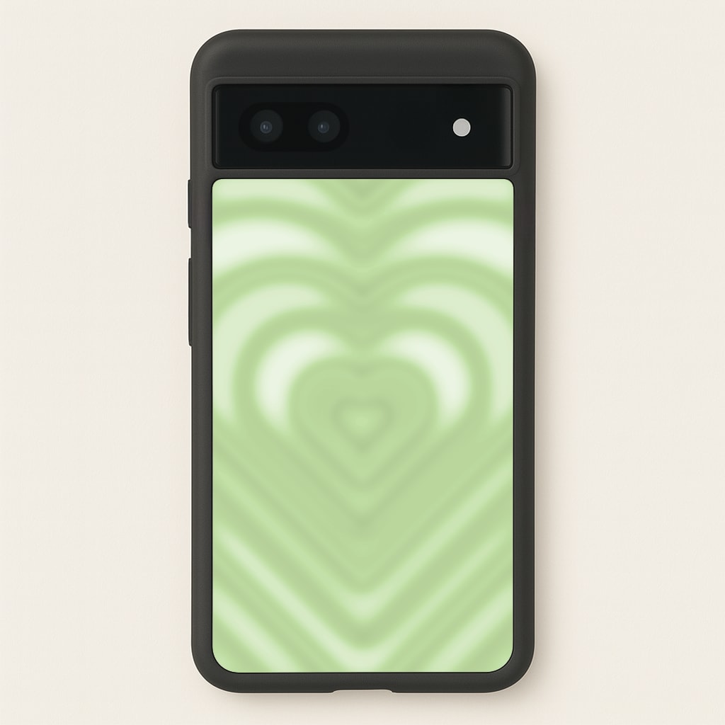 Drippy Love Heart Green - Clean Girl Aesthetic Phone Case for Google Pixel 6a