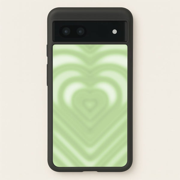 Drippy Love Heart Green - Clean Girl Aesthetic Phone Case for Google Pixel 6a