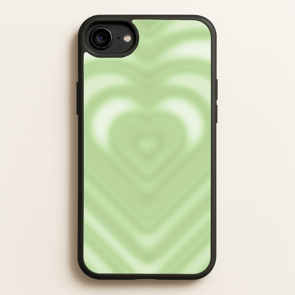 Drippy Love Heart Green - Clean Girl Aesthetic Phone Case for iPhone 6 / 7 / 8 / SE