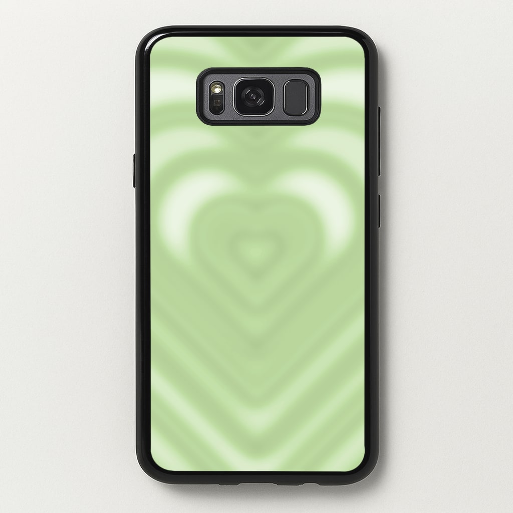 Drippy Love Heart Green - Clean Girl Aesthetic Phone Case for Galaxy S8