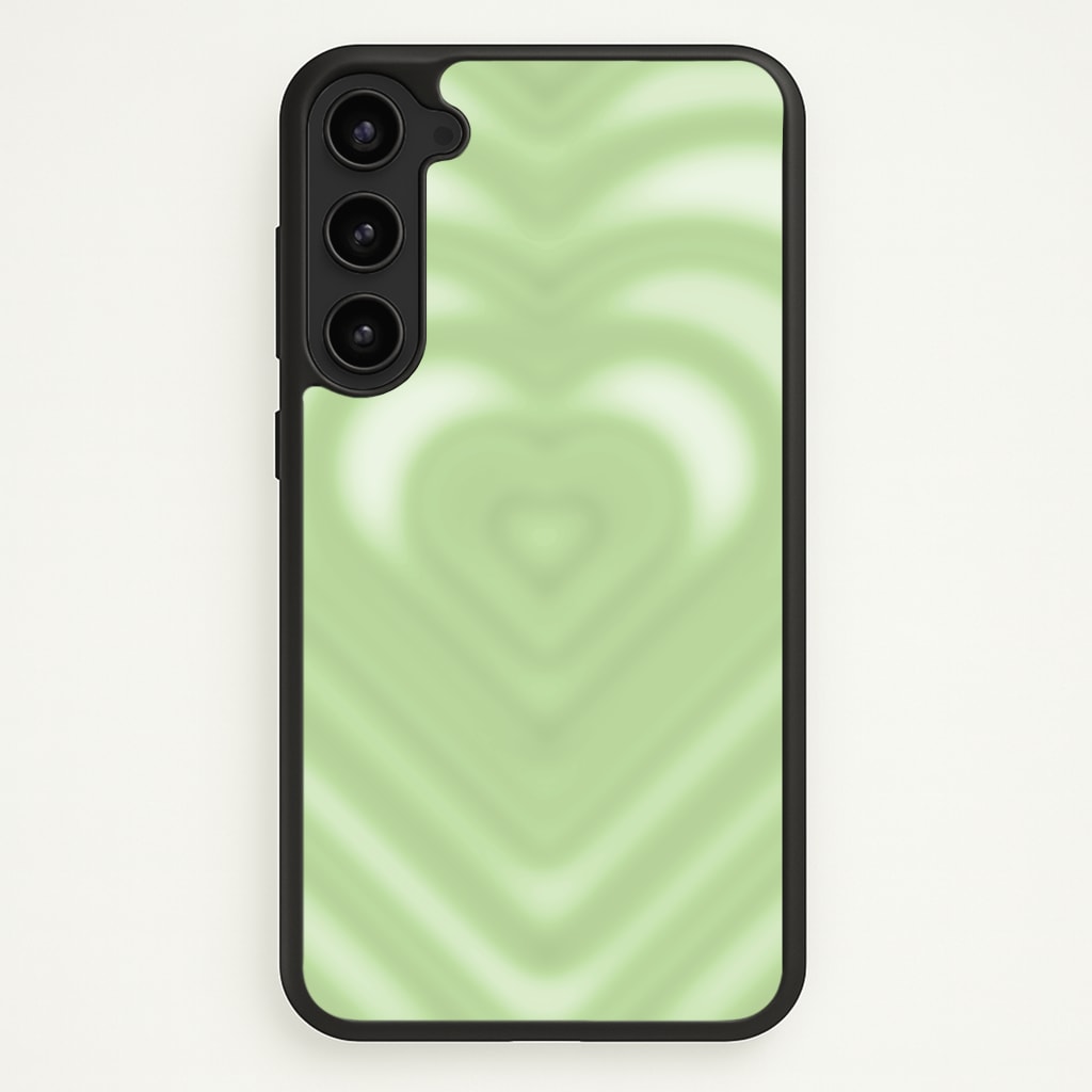Drippy Love Heart Green - Clean Girl Aesthetic Phone Case for Galaxy S23 Plus
