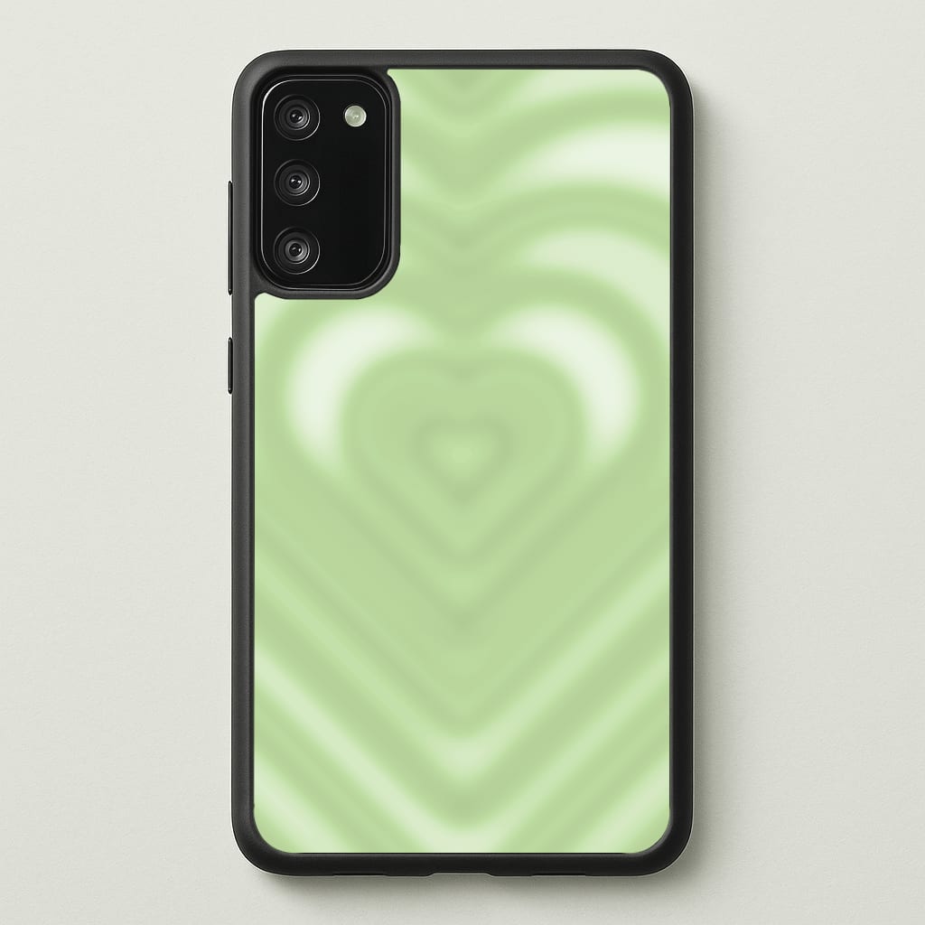 Drippy Love Heart Green - Clean Girl Aesthetic Phone Case for Galaxy S20FE