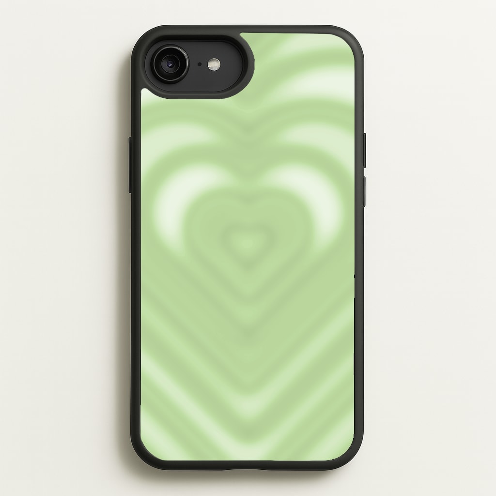 Drippy Love Heart Green - Clean Girl Aesthetic Phone Case for iPhone 6 Plus / 7 Plus / 8 Plus