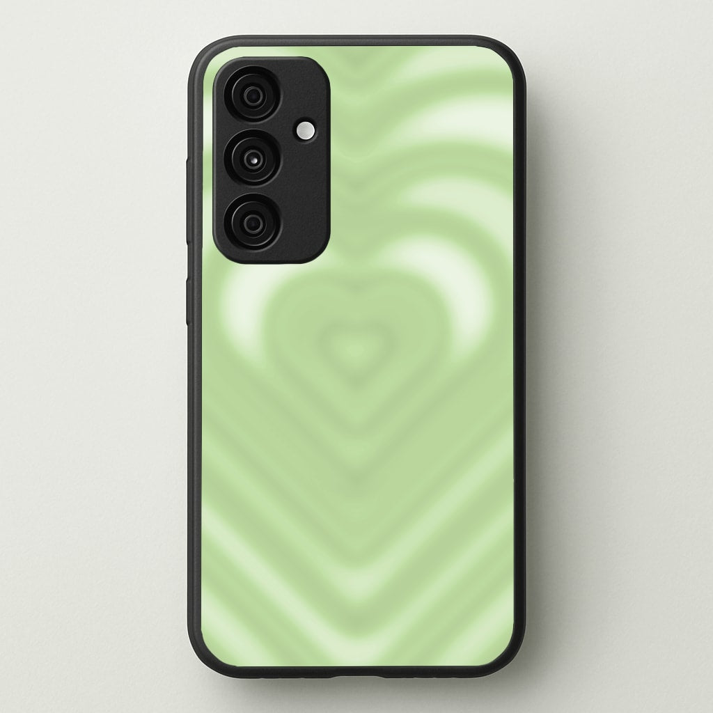 Drippy Love Heart Green - Clean Girl Aesthetic Phone Case for Galaxy A15