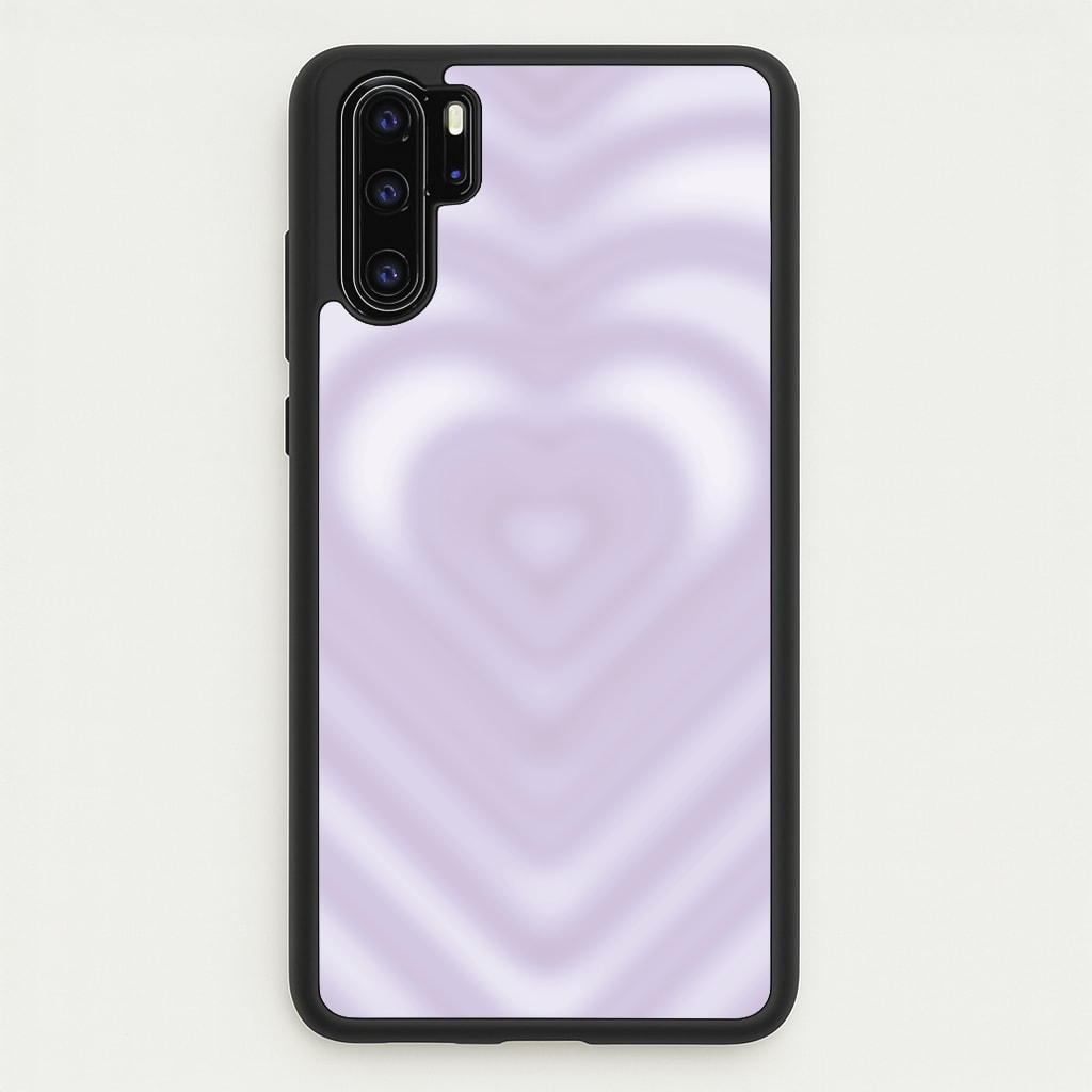 Drippy Love Heart Purple - Clean Girl Aesthetic Phone Case for Huawei P30 Pro