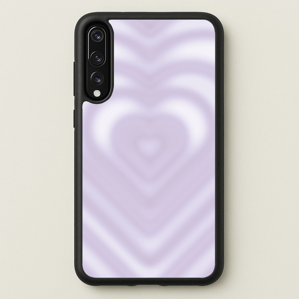 Drippy Love Heart Purple - Clean Girl Aesthetic Phone Case for Huawei P20 Pro