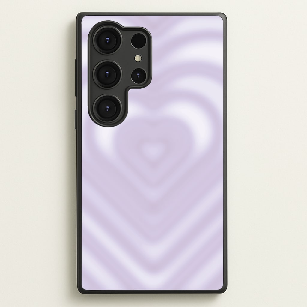 Drippy Love Heart Purple - Clean Girl Aesthetic Phone Case for Galaxy S25 Ultra