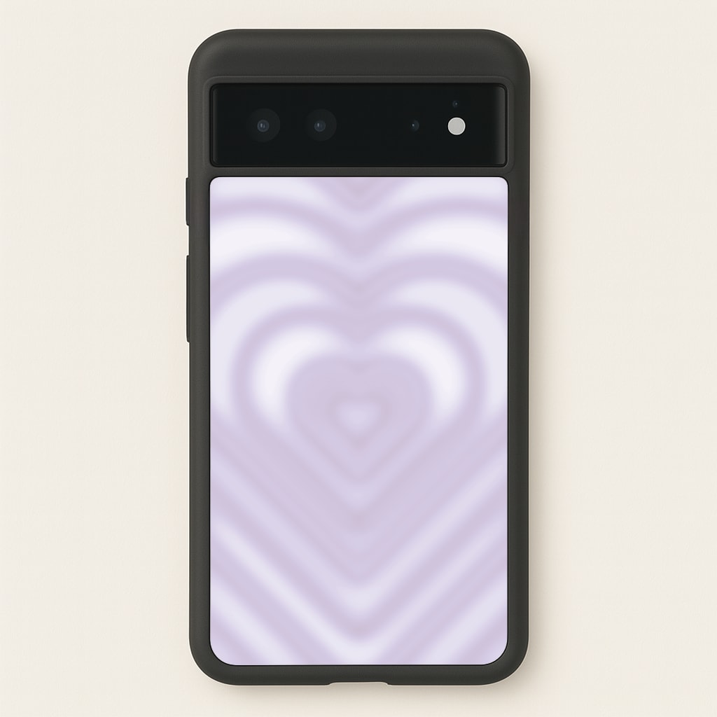 Drippy Love Heart Purple - Clean Girl Aesthetic Phone Case for Google Pixel 6