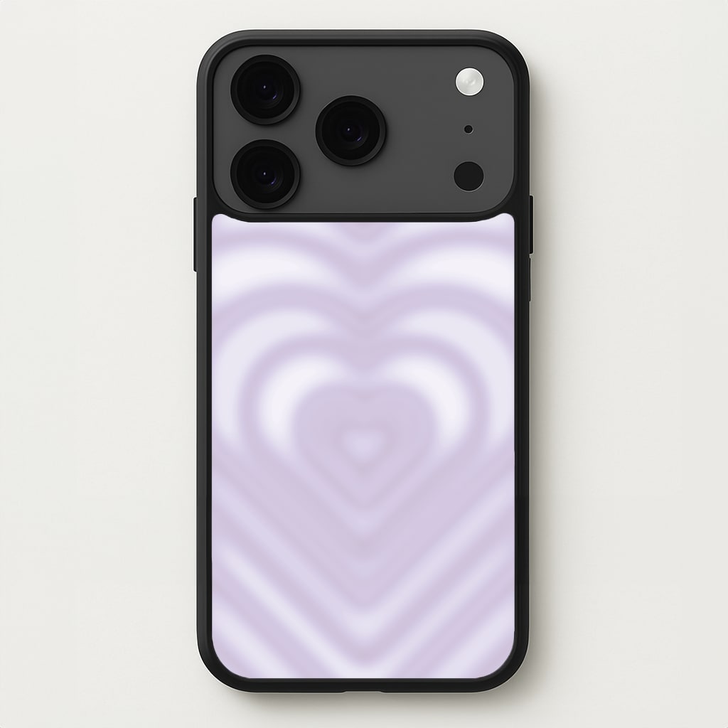 Drippy Love Heart Purple Phone Case for iPhone 17 Pro