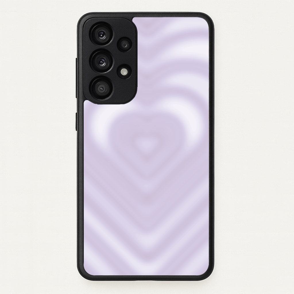 Drippy Love Heart Purple - Clean Girl Aesthetic Phone Case for Galaxy A53